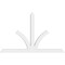 Ekena Millwork Richland Architectural Grade PVC Gable Bracket, 108"W x 67 1/2"H x 4"D x 6"F, 15/12 Pitch GBP108X68X0406RIC00 - alternate 3